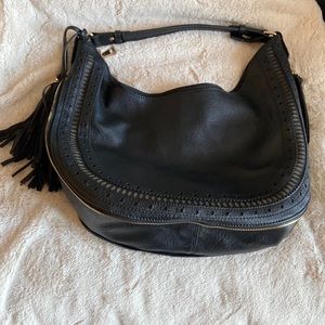 London Fog, black hobo bag